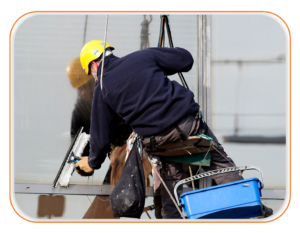 تنظيف الواجهات الزجاجية والحجرية